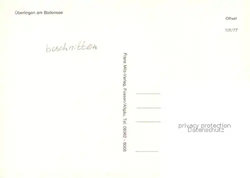 AK / Ansichtskarte ueberlingen_Bodensee Fliegeraufnahme ueberlingen Bodensee