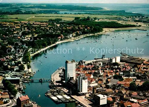 AK / Ansichtskarte Eckernfoerde Fliegeraufnahme Eckernfoerde