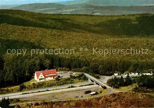 AK / Ansichtskarte Rimberg_Bad_Hersfeld Autobahn Rasthaus Rimberg Fliegeraufnahme Rimberg_Bad_Hersfeld