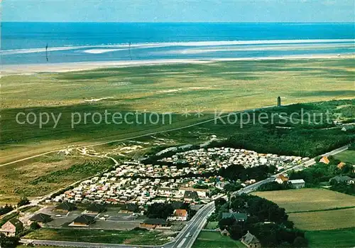 AK / Ansichtskarte St_Peter Ording Fliegeraufnahme Campingplaetze Boehl  St_Peter Ording