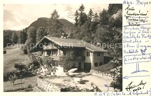 AK / Ansichtskarte Finkenberg_Tirol Haus Lindenheim  Finkenberg Tirol