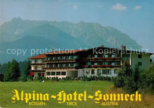AK / Ansichtskarte Koessen_Tirol Alpina Hotel Sonneck Koessen Tirol