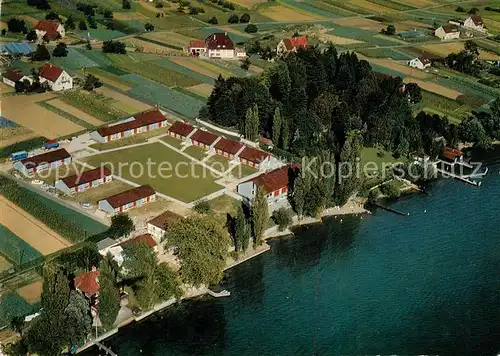 AK / Ansichtskarte Insel_Reichenau Fliegeraufnahme Familienerholungsheim  Insel Reichenau