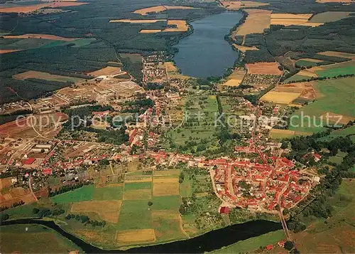 AK / Ansichtskarte Lenzen_Elbe Fliegeraufnahme Lenzen Elbe