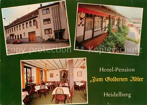 AK / Ansichtskarte Heidelberg_Neckar Hotel Pension Zum Goldenen Adler  Heidelberg Neckar