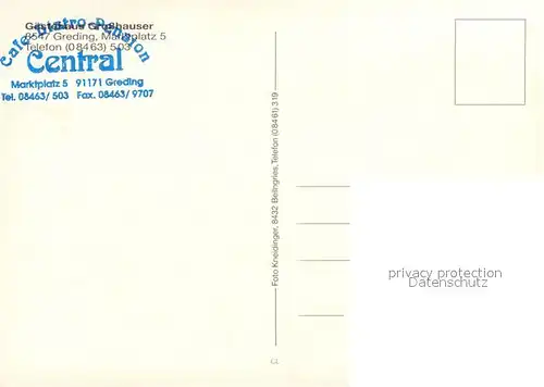 AK / Ansichtskarte Greding Gaestehaus Grosshauser  Greding