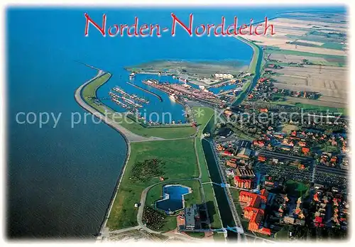 AK / Ansichtskarte Norddeich_Ostfriesland Fliegeraufnahme Norddeich_Ostfriesland