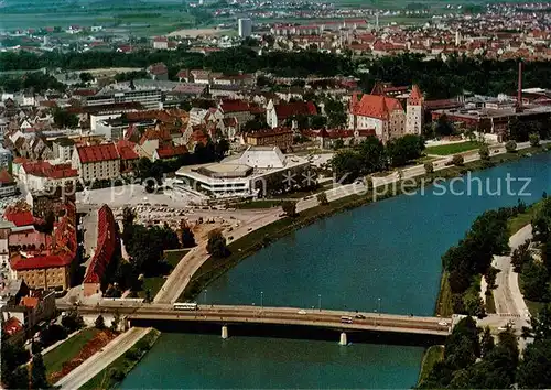AK / Ansichtskarte Ingolstadt_Donau Fliegeraufnahme Ingolstadt_Donau