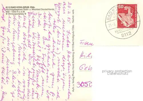 AK / Ansichtskarte Bad_Kohlgrub  Bad_Kohlgrub