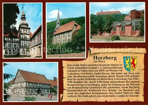 AK / Ansichtskarte Herzberg_Harz Kirche  Herzberg Harz