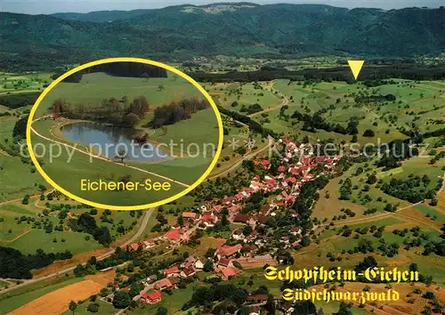 AK / Ansichtskarte Eichen_Schopfheim Fliegeraufnahme Eichener See Eichen Schopfheim