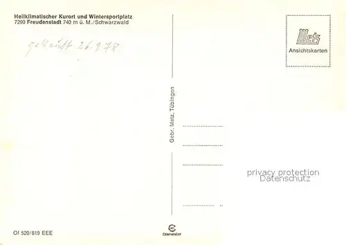 AK / Ansichtskarte Freudenstadt  Freudenstadt