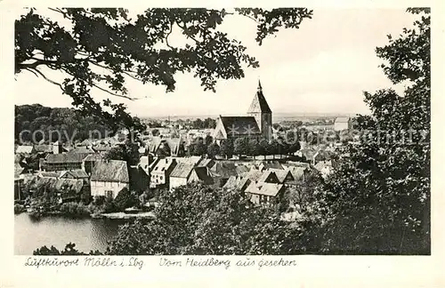 AK / Ansichtskarte Moelln_Lauenburg Stadtblick mit Kirche Moelln_Lauenburg