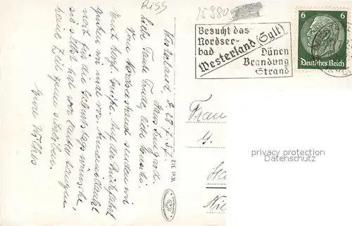 AK / Ansichtskarte Westerland_Sylt Strandpartie Westerland_Sylt