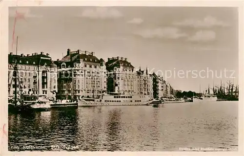 AK / Ansichtskarte Stockholm Strandvaegen Stockholm