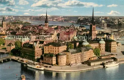 AK / Ansichtskarte Stockholm Utsikt oever Riddarholmen fran Stadshuset Stockholm
