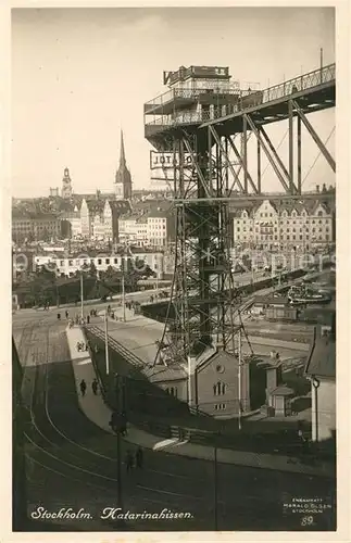 AK / Ansichtskarte Stockholm Katarinahissen Stockholm