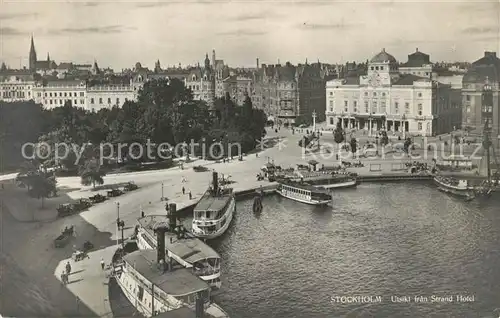 AK / Ansichtskarte Stockholm Utsikt fran Strand Hotel Stockholm