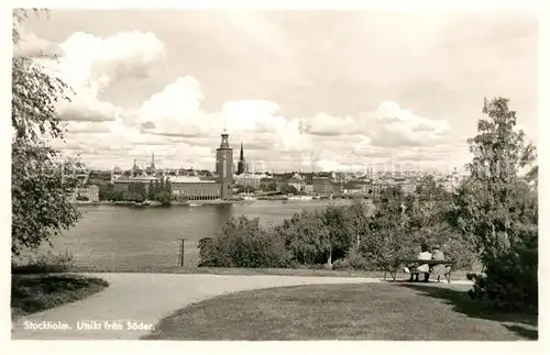 AK / Ansichtskarte Stockholm Utsikt fran Soeder Stockholm