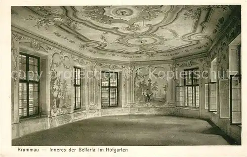 AK / Ansichtskarte Krummau Inneres der Bellaria im Hofgarten Krummau