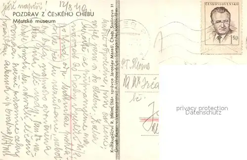 AK / Ansichtskarte Cheb Mestske museum Cheb