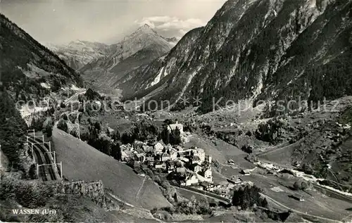 AK / Ansichtskarte Wassen_UR Panorama Wassen_UR