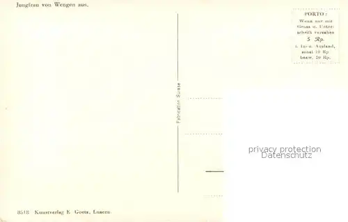 AK / Ansichtskarte Wengen_BE Jungfrau Wengen_BE