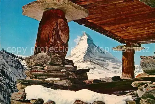 AK / Ansichtskarte Zermatt_VS Findeln Matterhorn Zermatt_VS