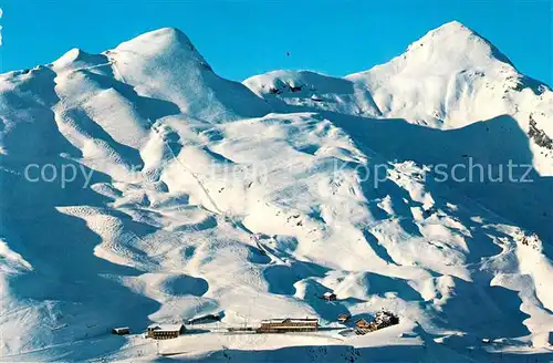 AK / Ansichtskarte Kleine_Scheidegg_Wengen Lauberhorn Skilift Tschuggen Winter Kleine_Scheidegg_Wengen
