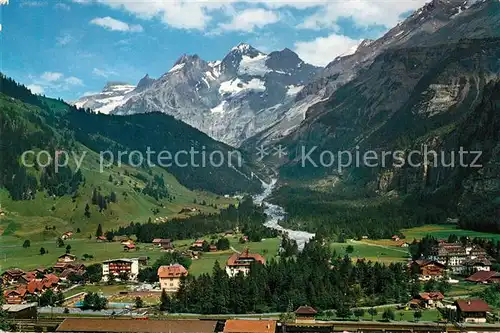 AK / Ansichtskarte Kandersteg_BE Schwimmbad Bluemlisalp Kandersteg_BE