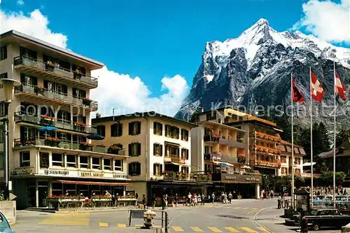 AK / Ansichtskarte Grindelwald Stadtansicht Wetterhorn Grindelwald