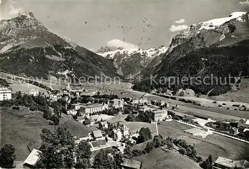 AK / Ansichtskarte Engelberg_OW Panorama Titlis Spannoerter Hahnen Engelberg OW