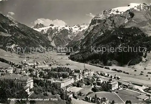 AK / Ansichtskarte Engelberg_OW Spannoerter Titlis  Engelberg OW