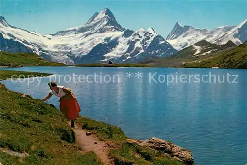 AK / Ansichtskarte Grindelwald Bachsee First Faulhorn Schreckhorn Finsteraarhorn Grindelwald
