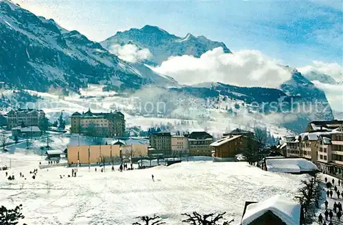 AK / Ansichtskarte Wengen_BE Winterlandschaft Jungfrau Wengen_BE
