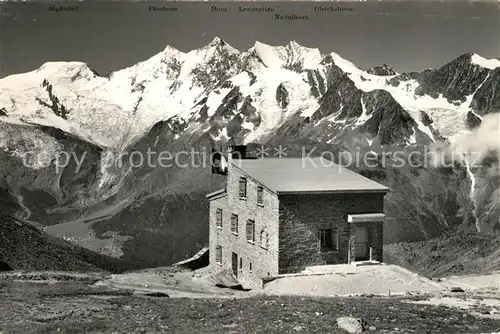 AK / Ansichtskarte Saas Fee Weissmieshuette S A C Saas Fee