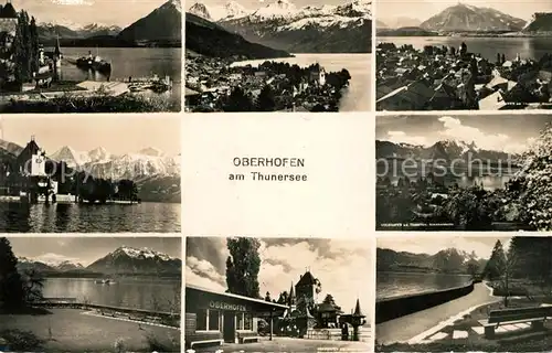 AK / Ansichtskarte Oberhofen_Thunersee Panoramen Oberhofen Thunersee