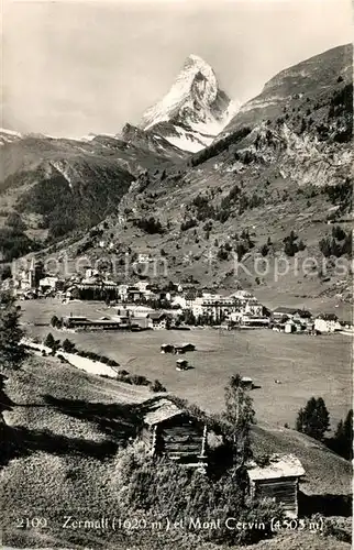AK / Ansichtskarte Zermatt_VS Mont Cervin Zermatt_VS