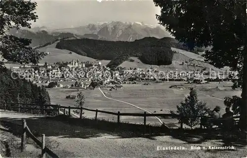 AK / Ansichtskarte Einsiedeln_SZ Blick vom Katzenstrick Einsiedeln SZ