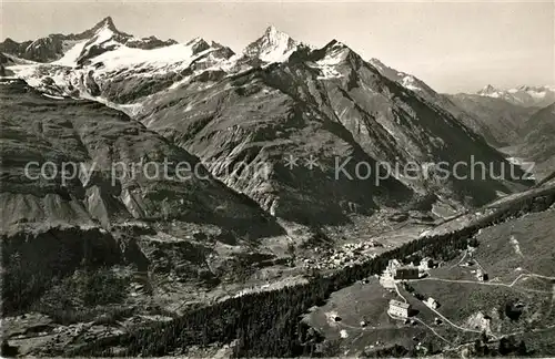 AK / Ansichtskarte Zermatt_VS Riffelalp Zinalrothorn Weisshorn Mettelhorn Zermatt_VS