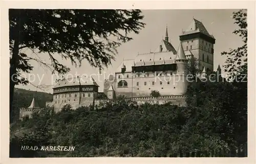 AK / Ansichtskarte Hrad_Karlstejn Burg  Hrad_Karlstejn