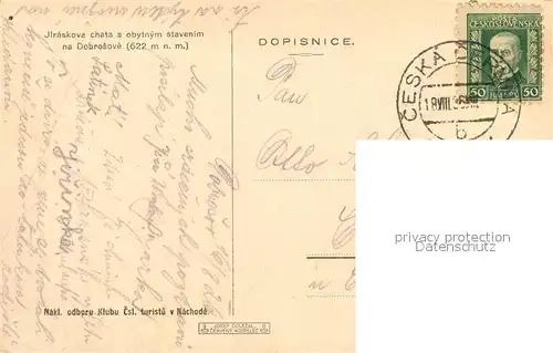 AK / Ansichtskarte Dobrosov Jlreskova chata  Dobrosov