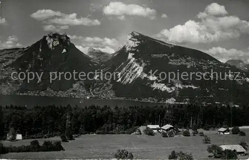 AK / Ansichtskarte Aeschi_BE Sigriswilergrat Justistal Beatenberg Niederhorn Aeschi_BE