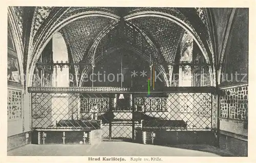 AK / Ansichtskarte Karlstejn Hrad Karlstejn Kaple sv Krize Karlstejn