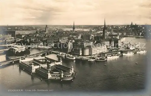 AK / Ansichtskarte Stockholm Utsikt fran Stadshusets torn Stockholm