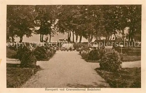 AK / Ansichtskarte Daenemark Haveparti ved Gravenshoved Badehotel Daenemark