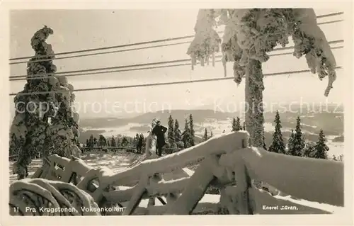 AK / Ansichtskarte Voksenkollen_Norwegen Fra Kragstenen Voksenkollen_Norwegen