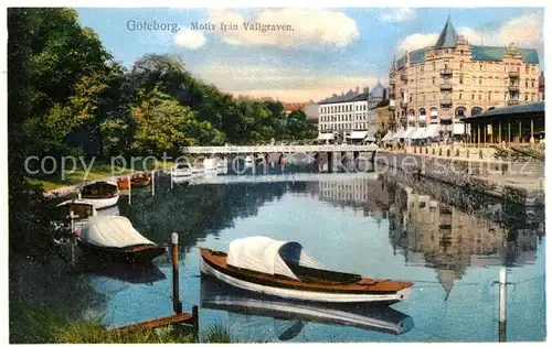 AK / Ansichtskarte Goeteborg Motiv fran Vallgraven Goeteborg