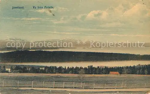 AK / Ansichtskarte Jaemtland Vy fran Froesoen Jaemtland