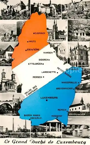 AK / Ansichtskarte Luxembourg Kirchen Schloesser Bauwerke Teilansichten Luxembourg